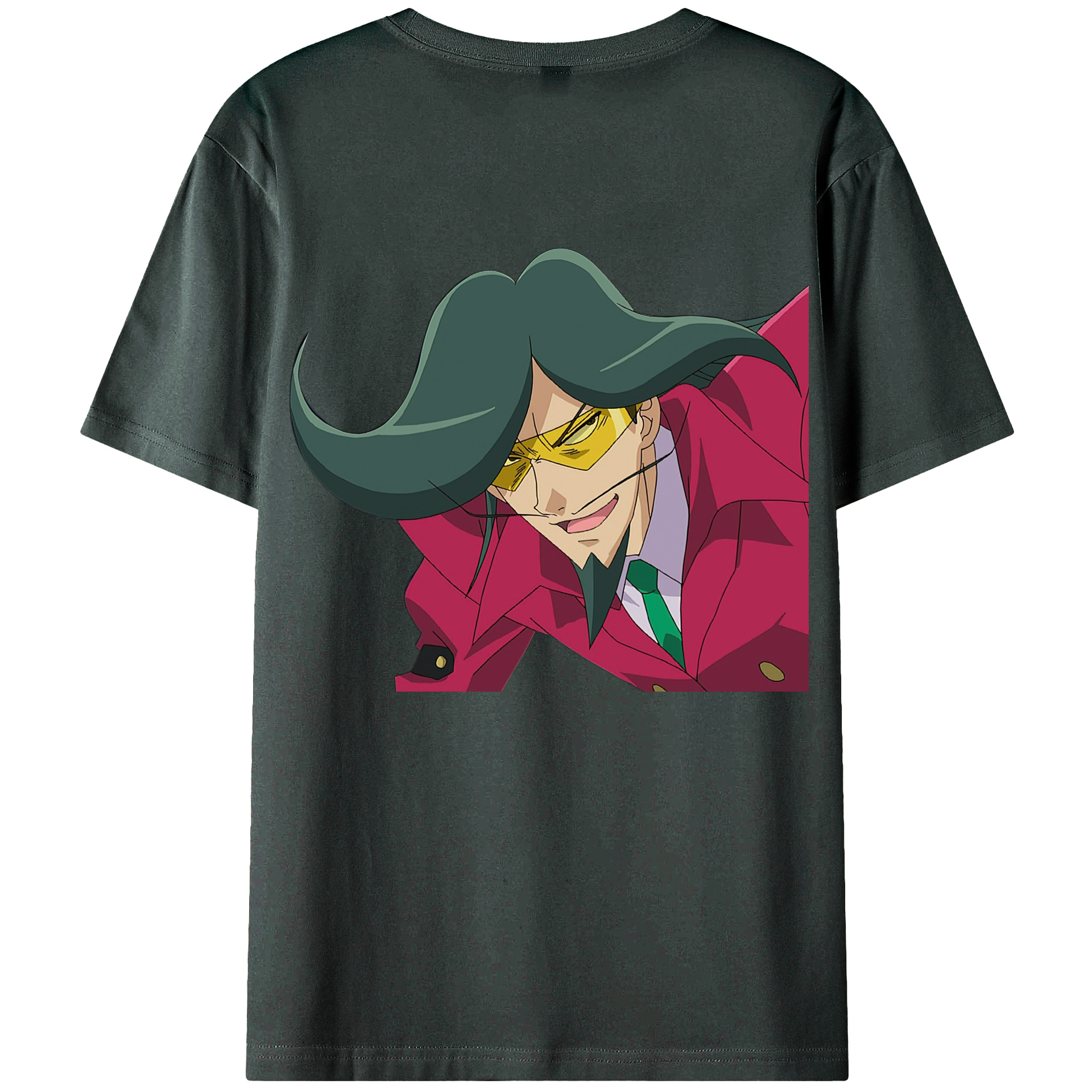 （画像用） 遊☆戯☆王 Yu-Gi-Oh! 綿100％ メンズ半袖Tシャツ（バックプリント） 通気性